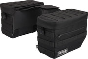 Thrashin Supply Co. Essential Throw-Over Saddlebags In Black