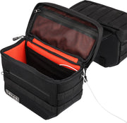 Thrashin Supply Co. Essential Throw-Over Saddlebags In Black