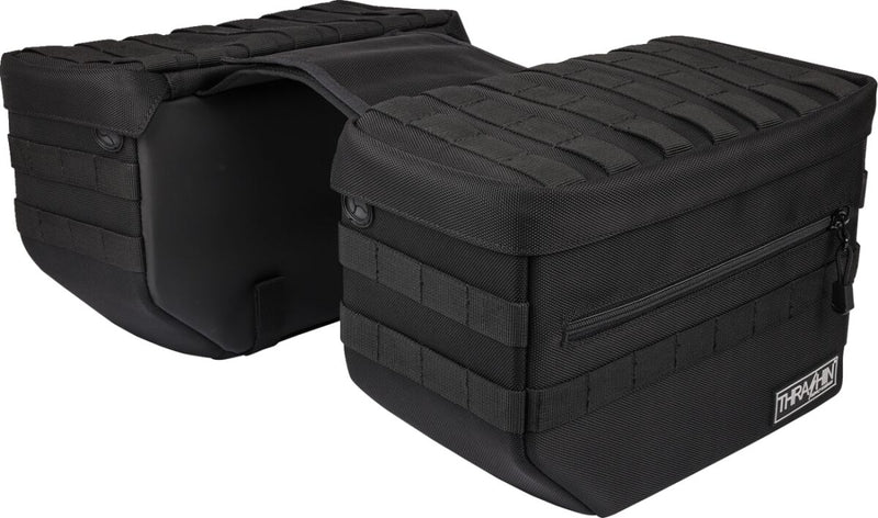 Thrashin' Supply Co. Escape Bag - 1680D Ballistic Nylon, 33 cm (13"), Pair - Black for Harley-Davidson Softail, Dyna & FXR 1982-2024