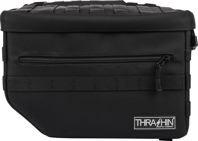 Thrashin Supply Co. Escape Throw-Over Saddlebags In Black