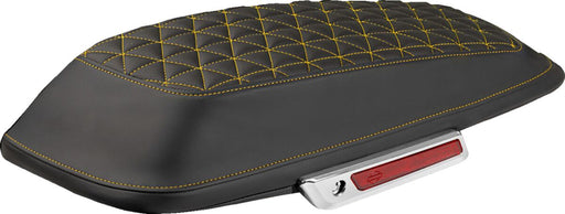 Saddlemen Tri-Gripper Saddlebag Lid Covers for 2014-2023 Harley-Davidson Black Gold Tri-Gripper Panels Left Right Saddlehyde™ Vinyl Pair #L870-14-21107
