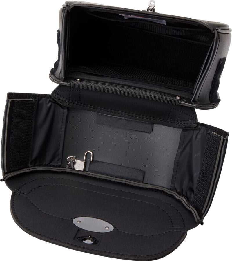 Saddlemen Large Cruis'n™ Sissy Bar Bag Black Rear Synthetic Leather #3503-0049