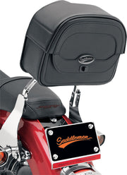 Saddlemen Large Cruis'n™ Sissy Bar Bag Black Rear Synthetic Leather #3503-0049