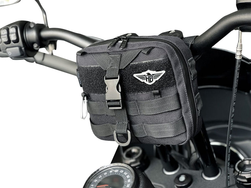 Heinzbikes Clubstyle Handlebar Bag - 1680 Denier Ballistic Nylon, Each - Black