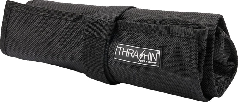 Thrashin' Supply Co. Tool Roll - 1680 Denier Ballistic Nylon, Each, 24 cm (9-1/2") - Black / Orange