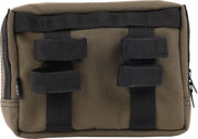 Thrashin Supply Co. Handlebar Bag Green Orange 1050D Nylon Each