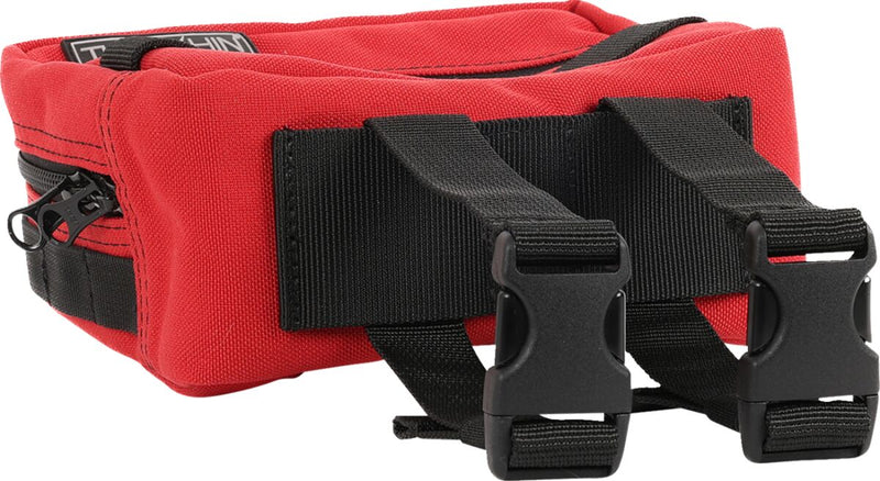 Thrashin Supply Co. Handlebar Bag Orange Red 1050D Nylon #THB-0015
