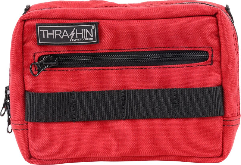 Thrashin Supply Co. Handlebar Bag Orange Red 1050D Nylon #THB-0015