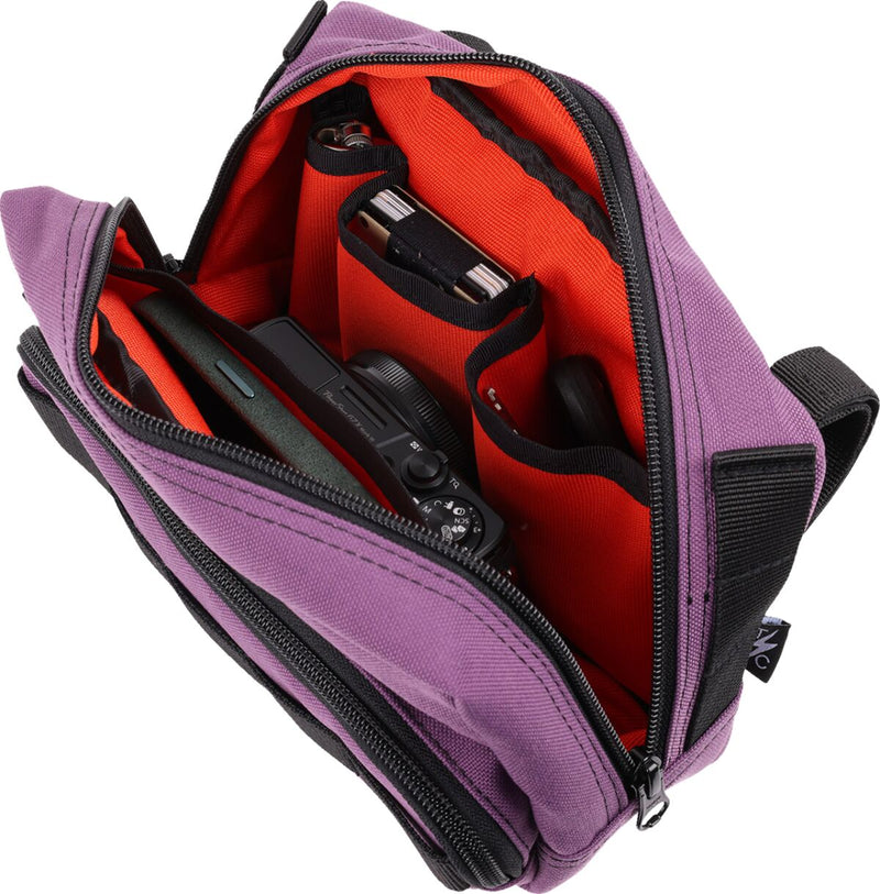 Thrashin Supply Co. Handlebar Bag Plus Orange Purple 1050D Nylon #THB-0027