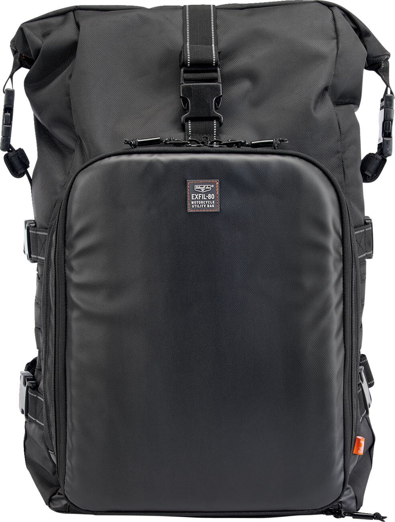 Biltwell EXFIL-80 Bag Sissy Bar Bag Black 1680D Polyester Nylon