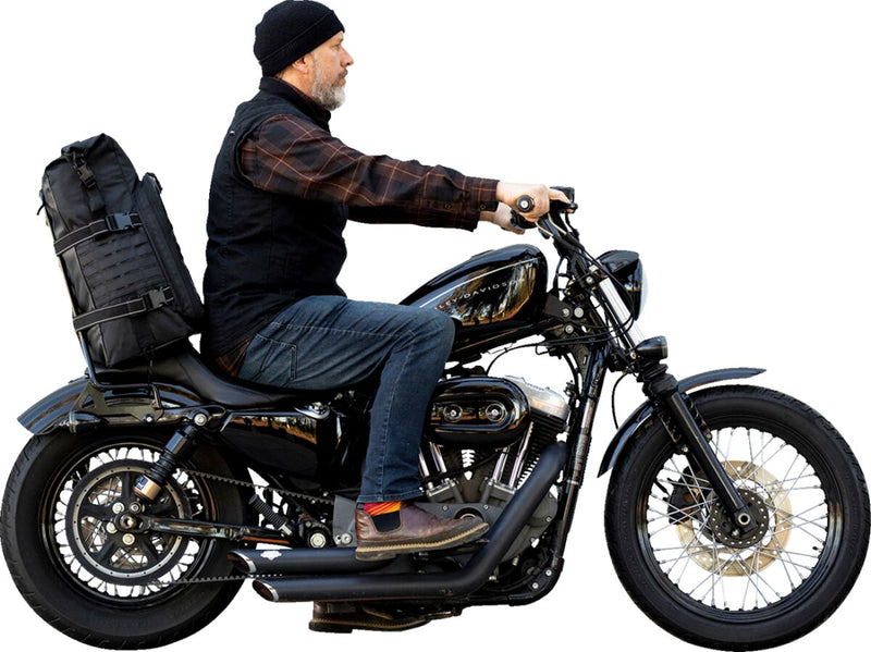Biltwell EXFIL-80 Bag Sissy Bar Bag Black 1680D Polyester Nylon Each
