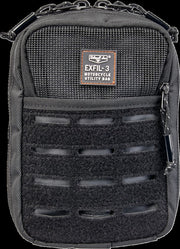 Biltwell EXFIL-3 Bag 2.0 Travel Bag Black 1680 Denier Ballistic Nylon