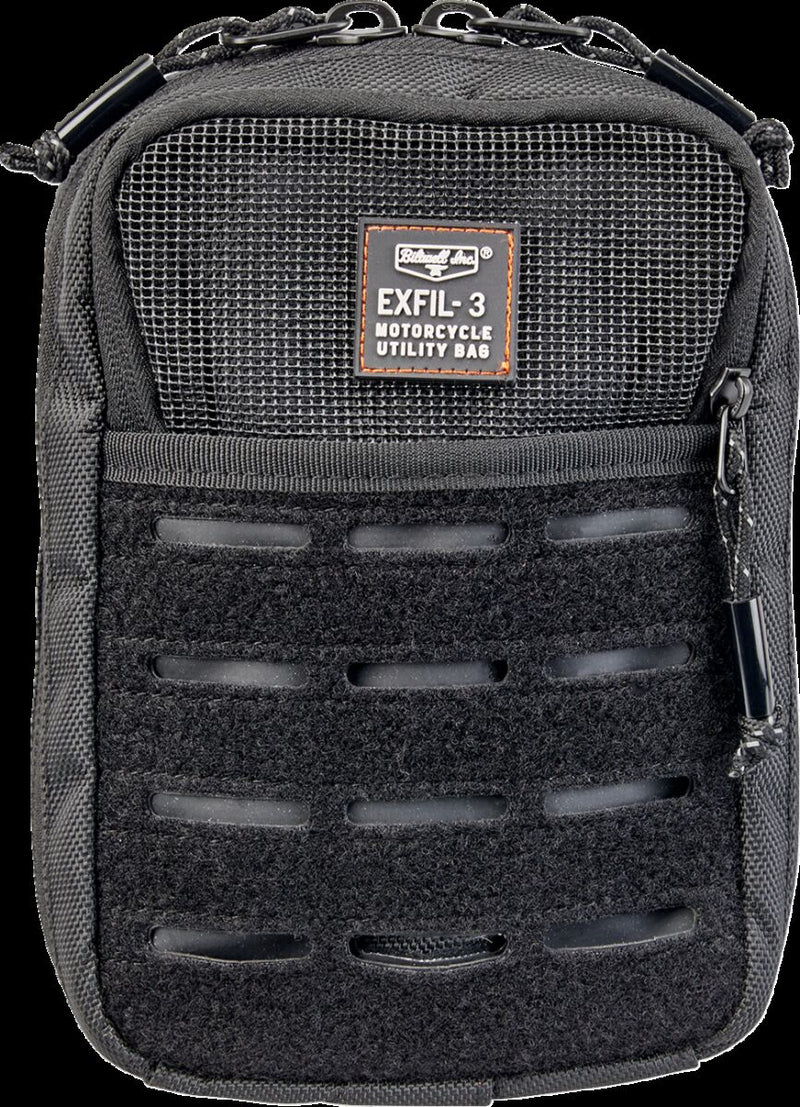 Biltwell EXFIL-3 Bag 2.0 Travel Bag Black 1680 Denier Ballistic Nylon