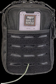 Biltwell EXFIL-3 Bag 2.0 Travel Bag Black 1680 Denier Ballistic Nylon Each