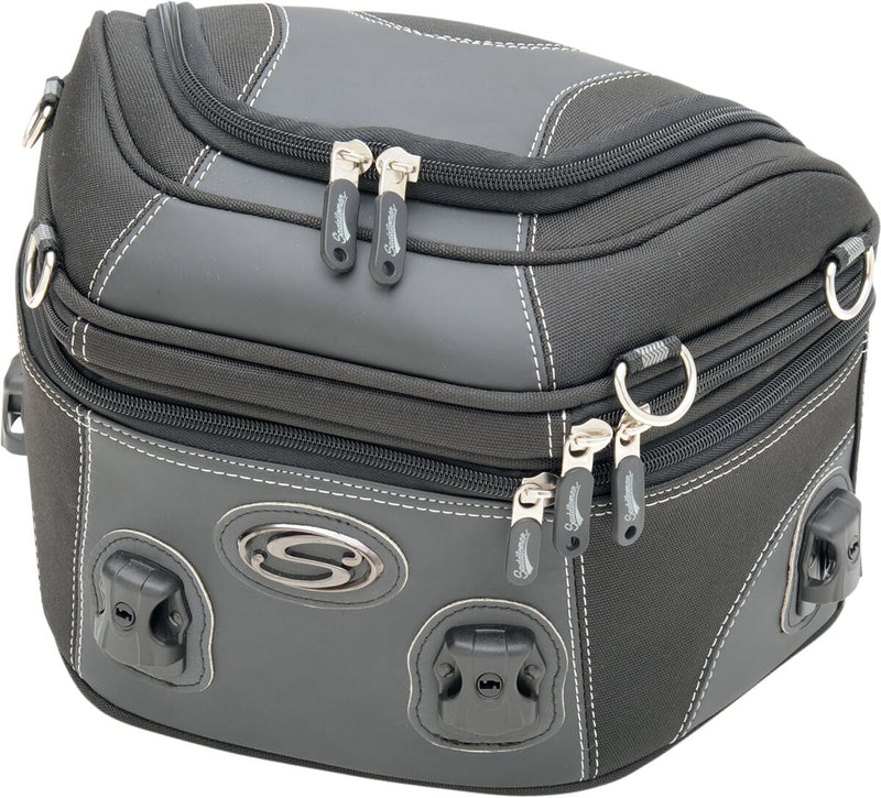Saddlemen Rear Rack Luggage Bag Adventure Series Rack Bag Black Textile #EX000649