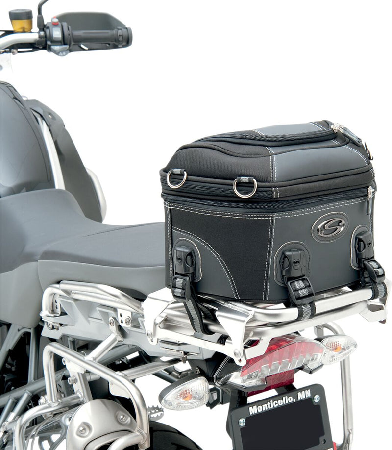 Saddlemen Rear Rack Luggage Bag Adventure Series Rack Bag Black Textile #EX000649
