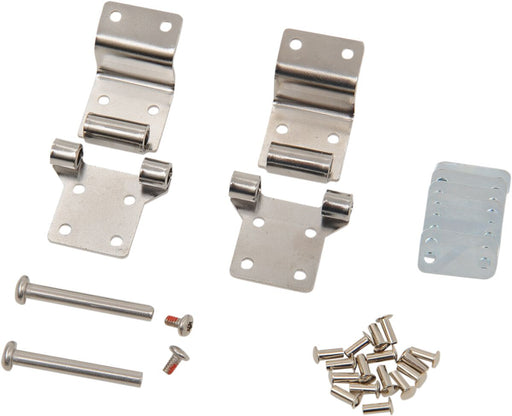 Drag Specialties Tour-Pack Hinge Kit for 1987-2013 Harley-Davidson Touring and 2009-2013 Harley-Davidson Trike Motorcycles