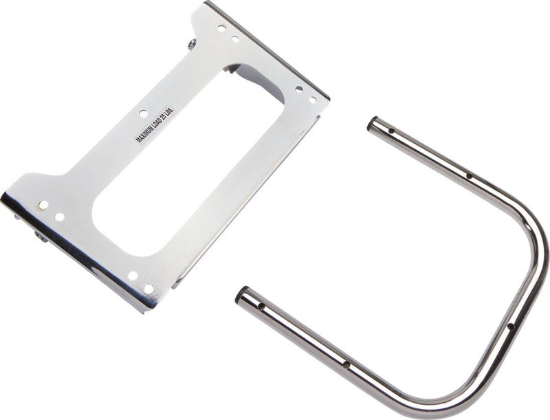 Cobra 2-up Tour Pak® Mount - Steel, Each - Chrome / Silver for Harley-Davidson Touring 1997-2008