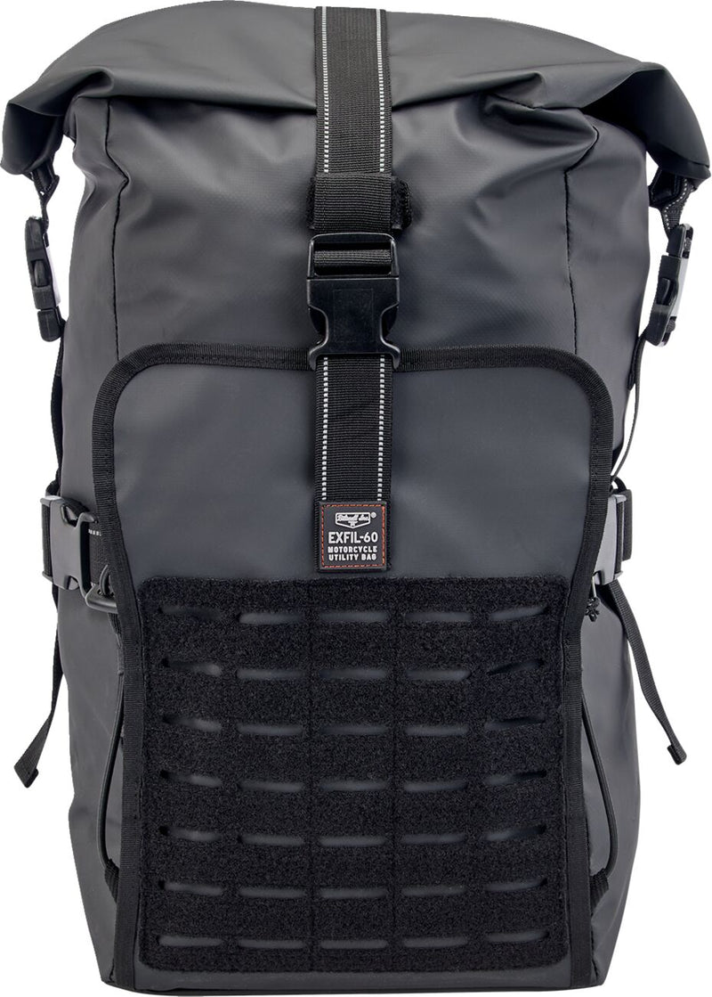 Biltwell Exfil-60 Bag - 1680 Denier Polyester /  Nylon, Each, 35,5 cm (14") - Black