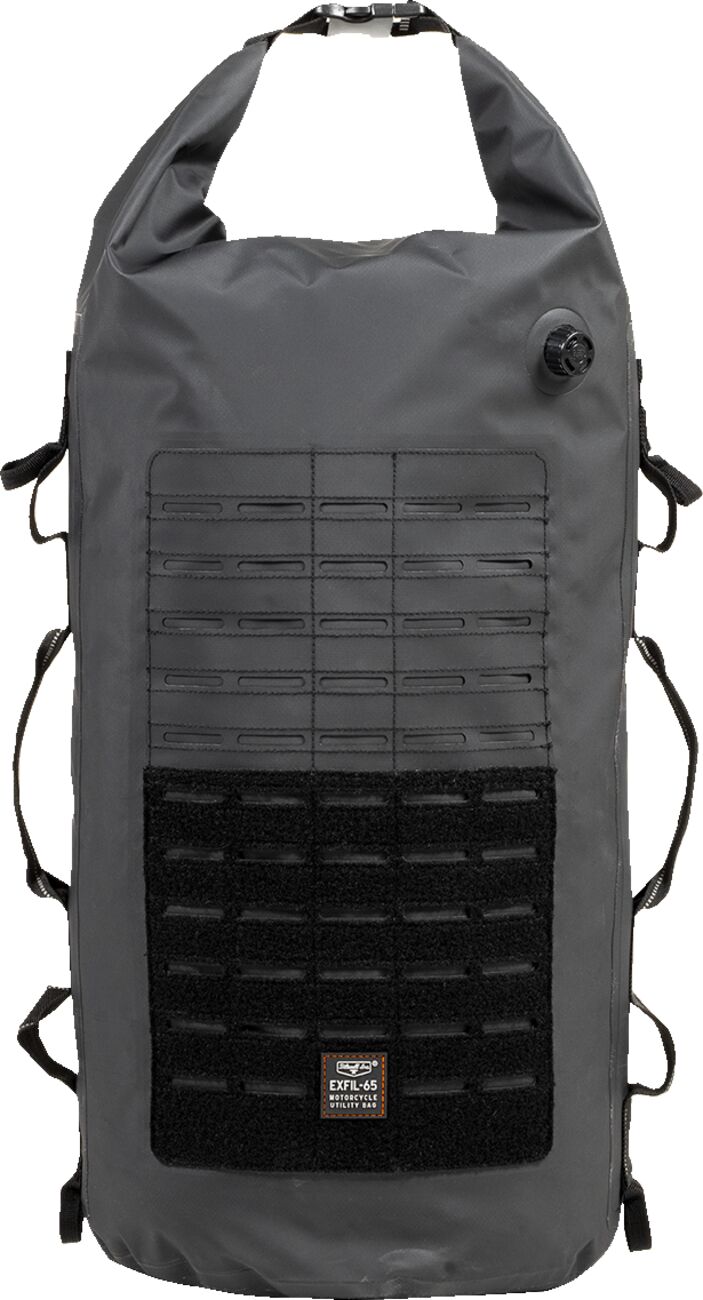 Biltwell EXFIL-65 Dry Bag Tail Bag Black Nylon Polyester