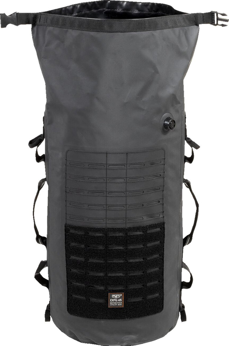 Biltwell EXFIL-65 Dry Bag Tail Bag Black Nylon Polyester Each