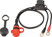TecMate Weatherproof permanent battery lead, powersport Charging Cable Black Red Connector #TM71