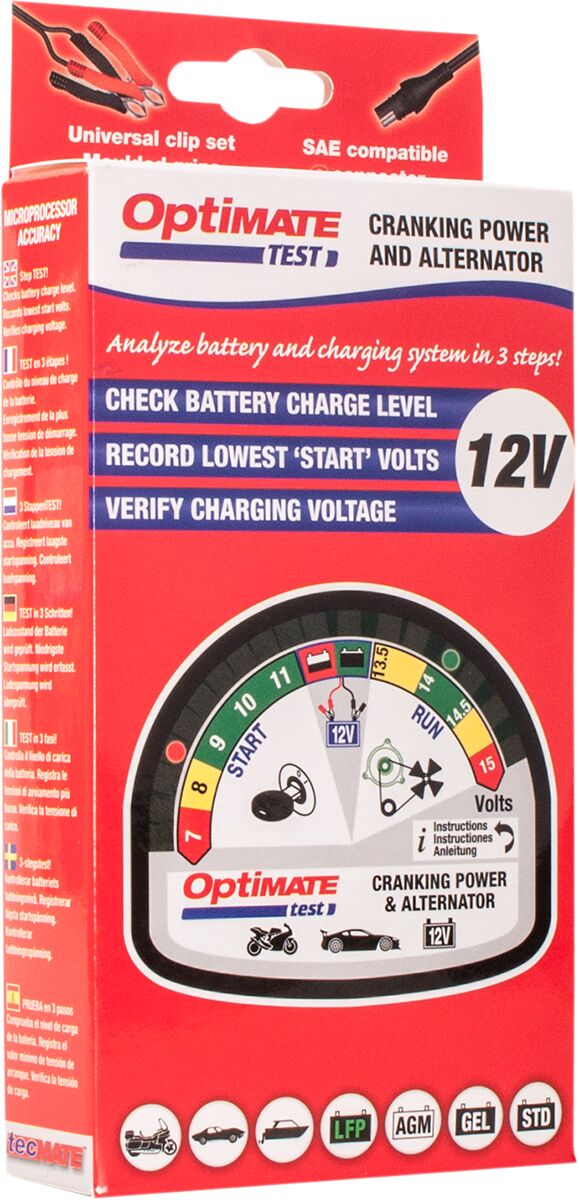 OptiMate TEST Cranking & Alternator