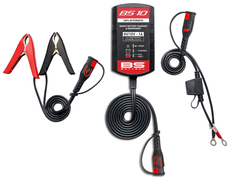 BS Battery SMART Battery Charger & Maintainer Black Each