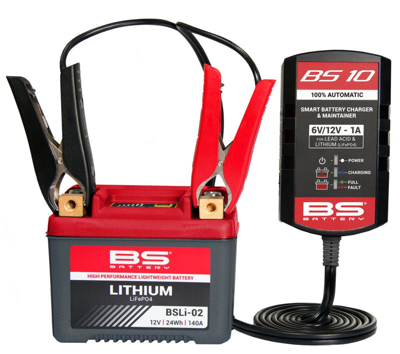 BS Battery SMART Battery Charger & Maintainer Black Each