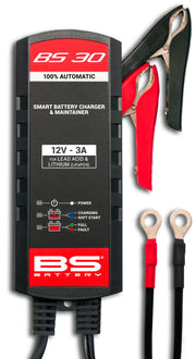 BS Battery SMART Battery Charger & Maintainer Black