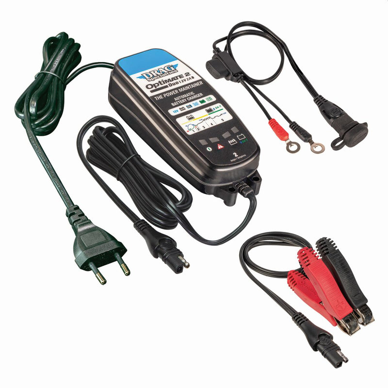 Drag Specialties OPTIMATE 2 DUO EU Battery Charger