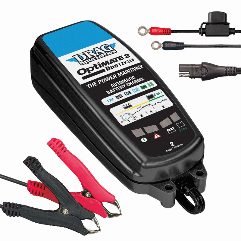 Drag Specialties OPTIMATE 2 DUO EU Battery Charger #TM556