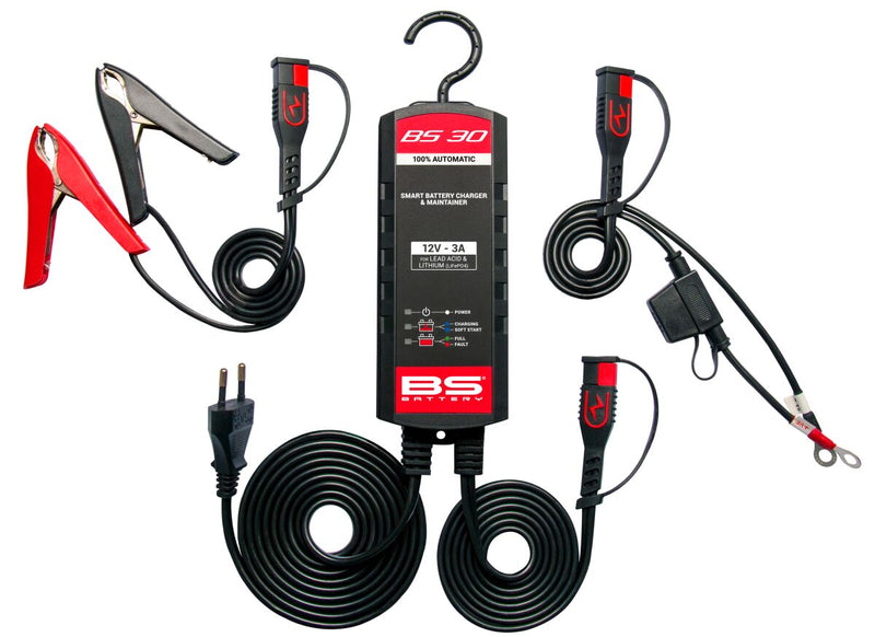 BS Battery BS30 Charger UK-Plug Black Kit