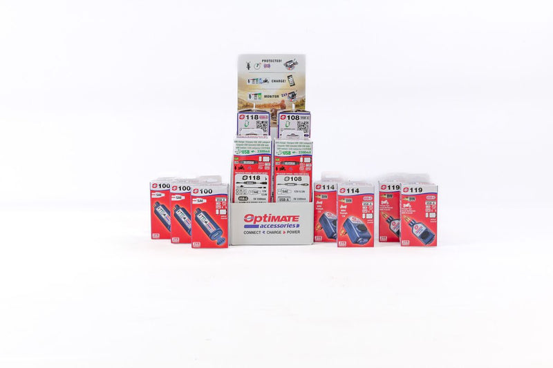 TecMate Display with 5 Different USB Articles USB Cable Combination Charger #USB-DISPLAY