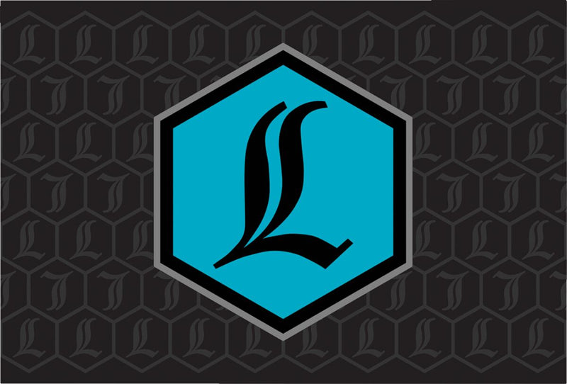Legend Suspension REVO ARC Reservoir Decal Black Teal Blue Pair