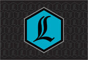 Legend Suspension REVO ARC Reservoir Decal Black Teal Blue Pair #43202400