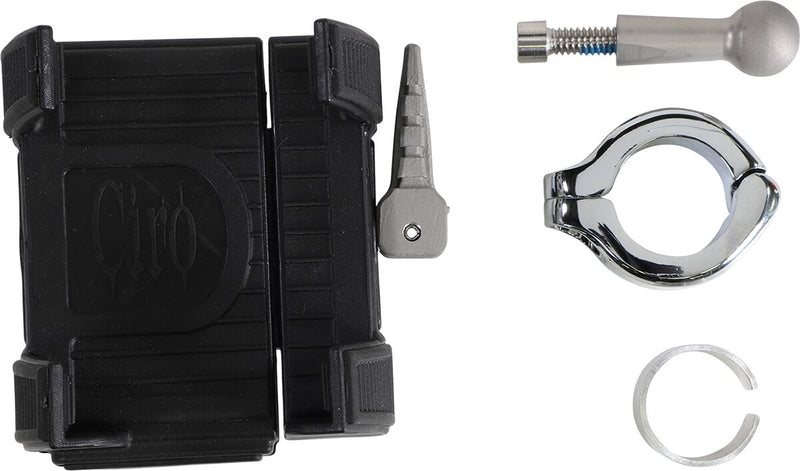 Ciro Smartphone/gps Holder with Mount - Kit - Chrome