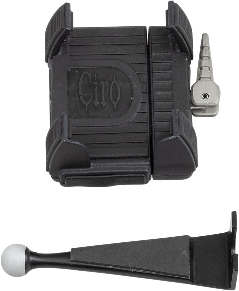 Ciro Smartphone Holder - Kit - Black / Chrome for Harley-Davidson Touring & Trike 1996-2013
