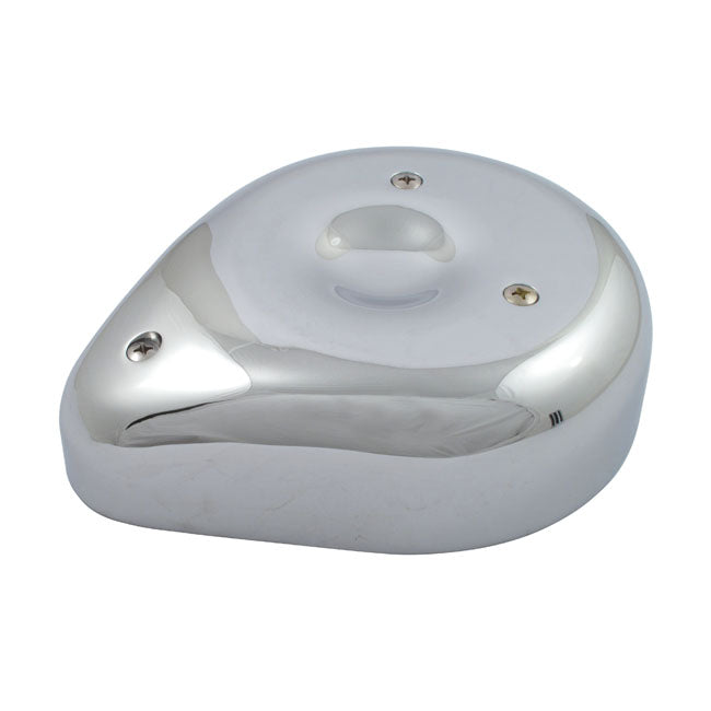 MCS Teardrop Air Cleaner Assembly. Chromed Aluminum – H-D with Keihin; Bendix or Tillotson…