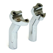 MCS OEM Style Pullback Risers, No Top Clamp. 4.5" Rise. Chrome – OEM 56122-77 – Most H-D; 1" Handlebar