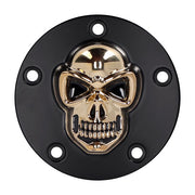 MCS Skull Point Cover. Black/Gold – 1999–2017 Twin Cam