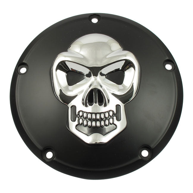 MCS Skull Derby Cover 5-Hole. Black & Chrome – 1999–2017 Dyna; 1999–2018 Softail…
