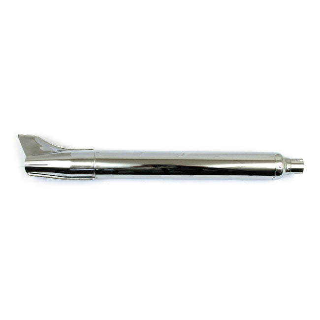 MCS 58-66 OEM Style Rocket Fishtail Muffler 33" Long Chrome – 1958–1966 FL Models; Custom Applications