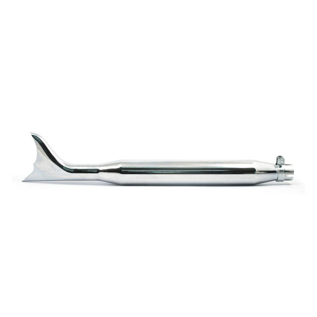 MCS Batwing Fishtail Universal Muffler 30" Long Chrome – 1 3/4" Diameter Headers