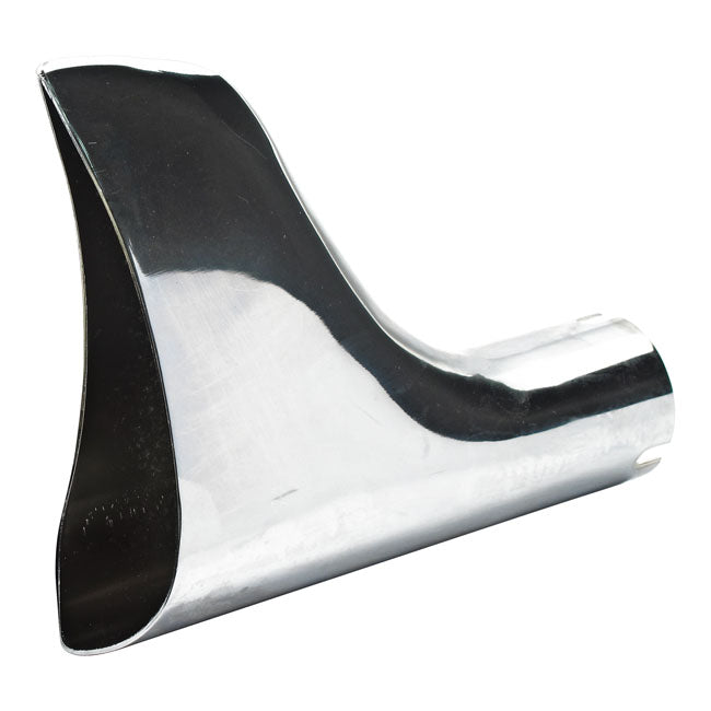 MCS Universal Slip-on Fishtail Tip Chrome