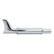 MCS Fishtail Classic Universal Muffler 20" Long Chrome – 1 3/4" Diameter Headers