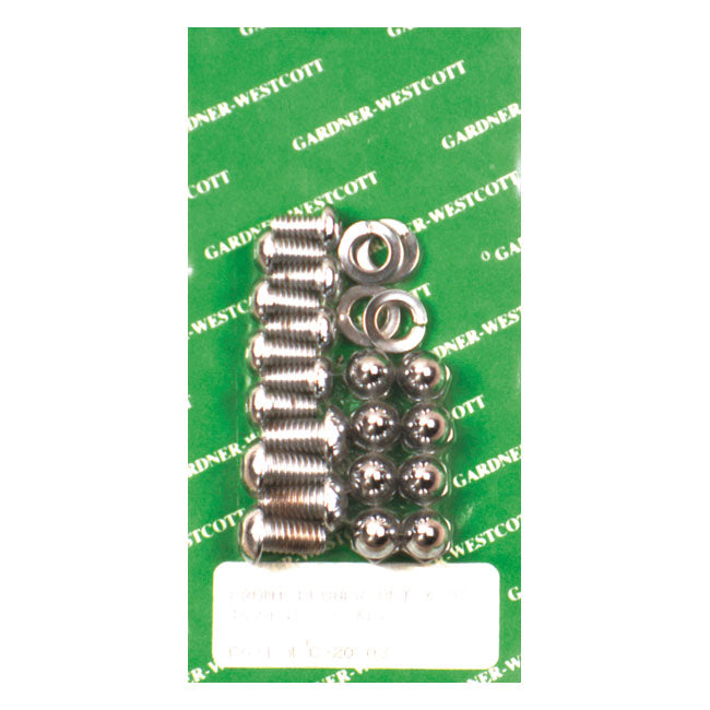 Gardner-Westcott Front Fender Mount Kit. Chrome – 1974–1983 XL Sportster; FX; FXR