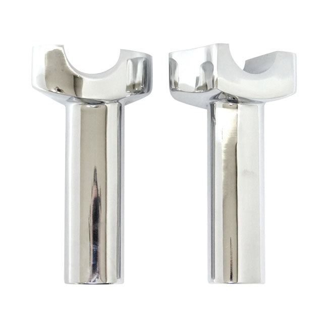 MCS OEM Type Style Risers, Threaded. 4.5" Rise. Chrome – OEM 56098-80