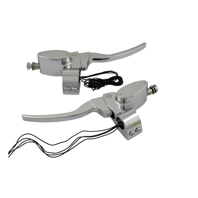 MCS Custom Handlebar Control Kit Hydr. Clutch. Chrome