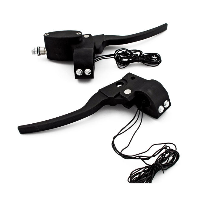 MCS Custom Handlebar Control Kit Mech. Clutch. Matte Black